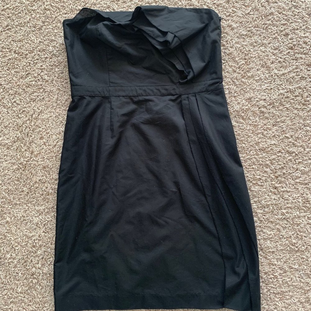 Loft Strapless Black Dress